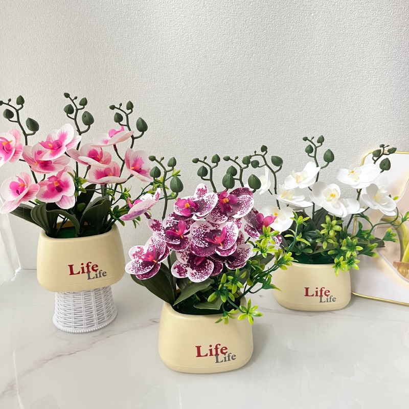 Orchid Potting Mix - กล้วยไม้จำลองสไตล์นอร์ดิกสุดหรู - กล้วยไม้ผีเสื้อในกระถาง ตกแต่งบ้านด้วยดอกไม้สุดหรูอเนกประสงค์