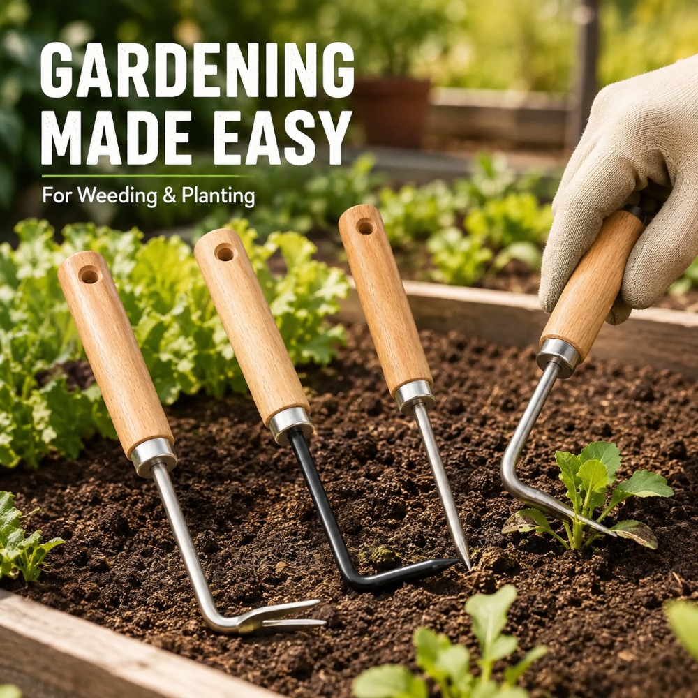 Gardening Tools To Remove Weeds - เครื่องมือดึงรากและกำจัดวัชพืชอเนกประสงค์สำหรับสวน ใช้ขุดดินในกระถาง ปลูกย้ายต้นไม้ และกำจัดวัชพืชในสนาม