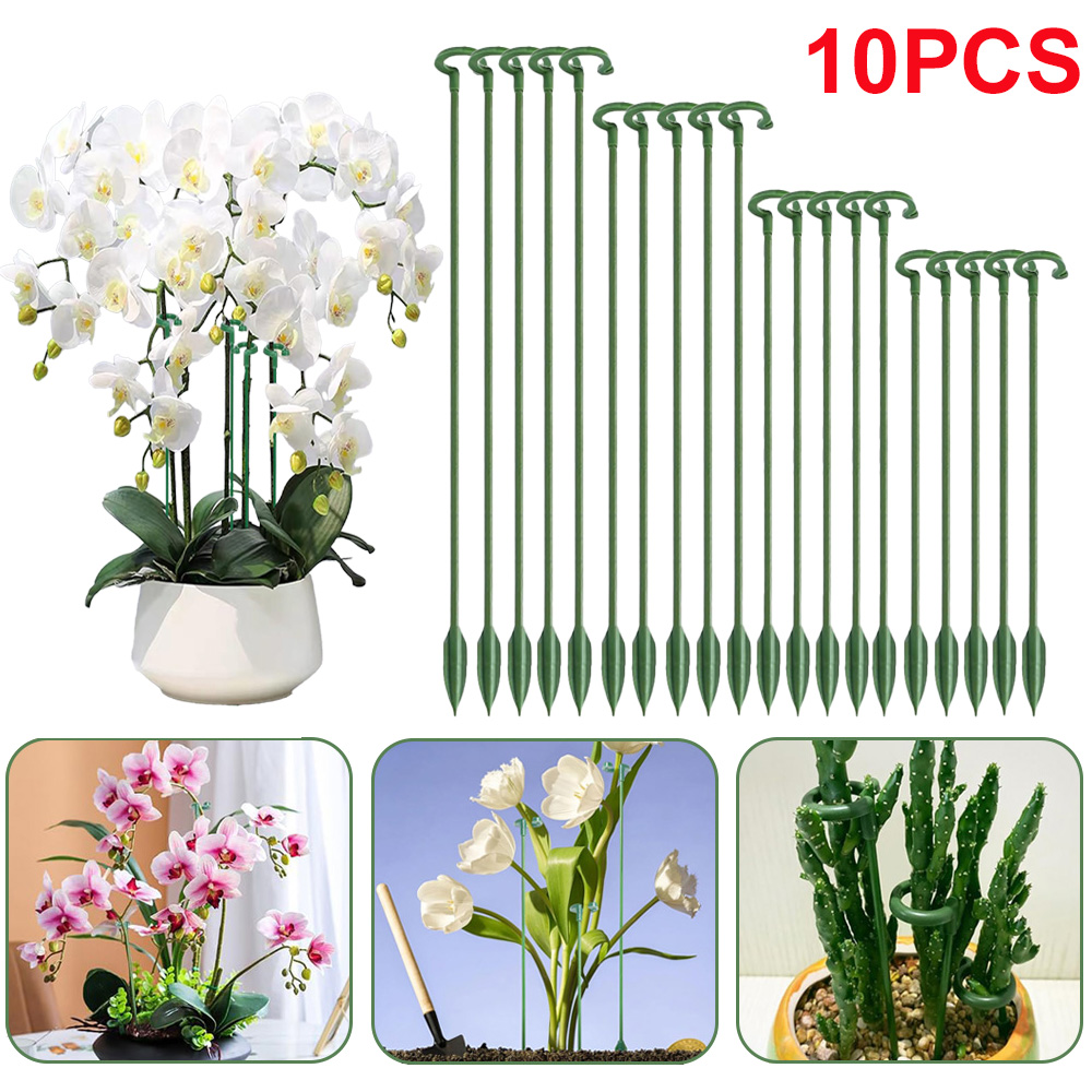 Orchid Potting Mix - เสาค้ำต้นไม้ 5/10 ชิ้น สำหรับยึดกระถางดอกไม้ ใช้ได้กับกล้วยไม้ ไม้อวบน้ำ