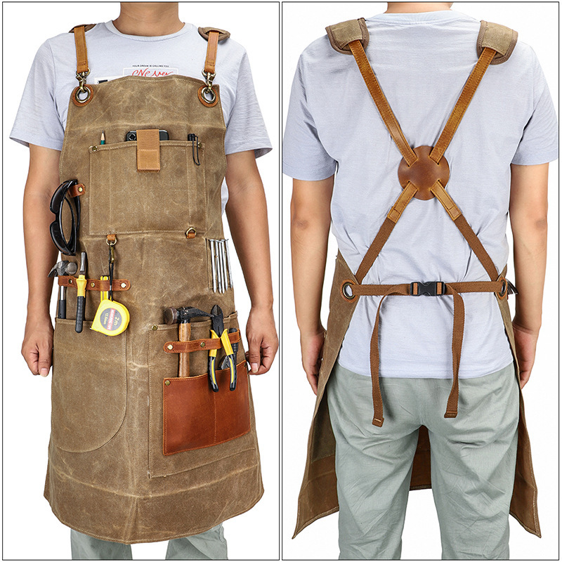 ผ้ากันเปื้อนผ้าใบแว็กซ์อุตสาหก - Gardening Tools Logo บทวิจารณ์และราคา