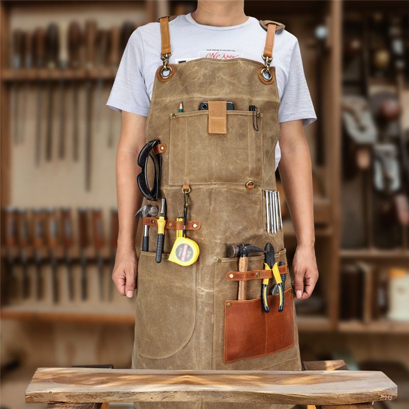 ผ้ากันเปื้อนผ้าใบแว็กซ์อุตสาหก - Gardening Tools Logo บทวิจารณ์และราคา
