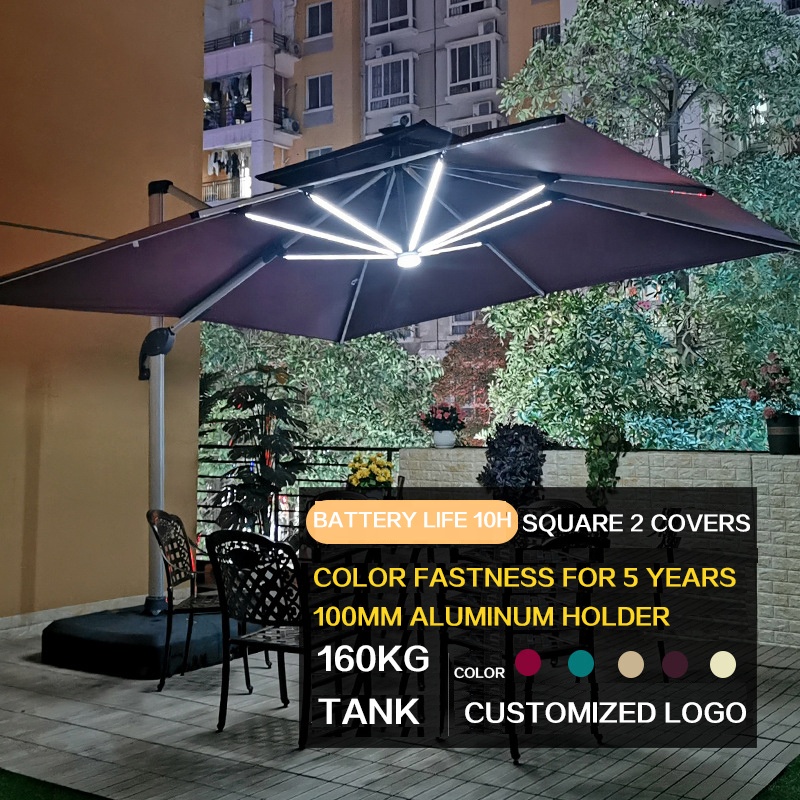 ร่มกันแดดสวนแบบหมุนได้ 360 องศ - Gardening Tools Logo บทวิจารณ์และราคา