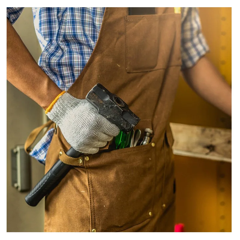 ผ้ากันเปื้อนผ้าแคนวาสหนา กันน้ - Gardening Tools Logo บทวิจารณ์และราคา