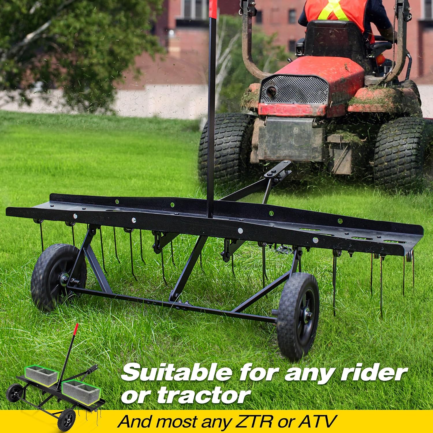 อุปกรณ์คราดพรวนดินแบบลากจูงสำห - Gardening Yard Tools บทวิจารณ์และราคา