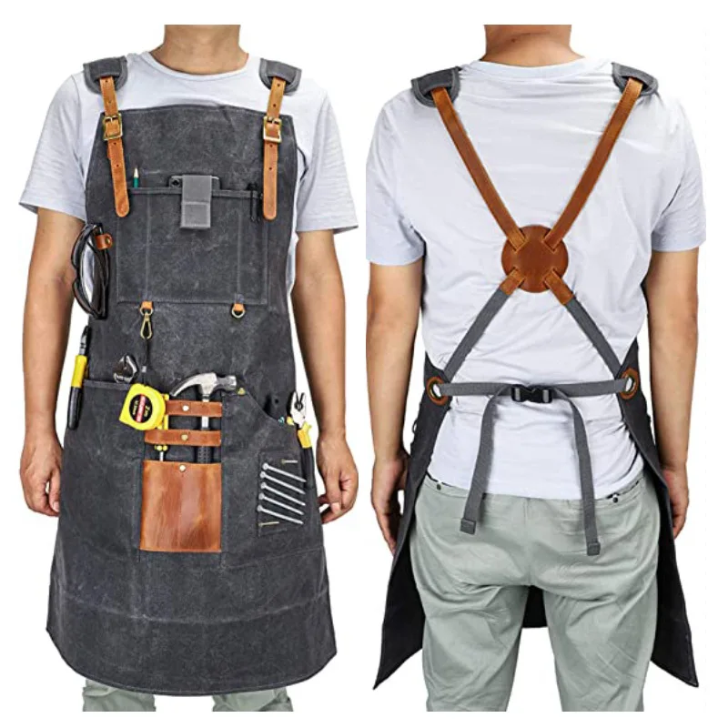 ผ้ากันเปื้อนผ้าแคนวาสกันน้ำ พร - Gardening Tools Logo บทวิจารณ์และราคา