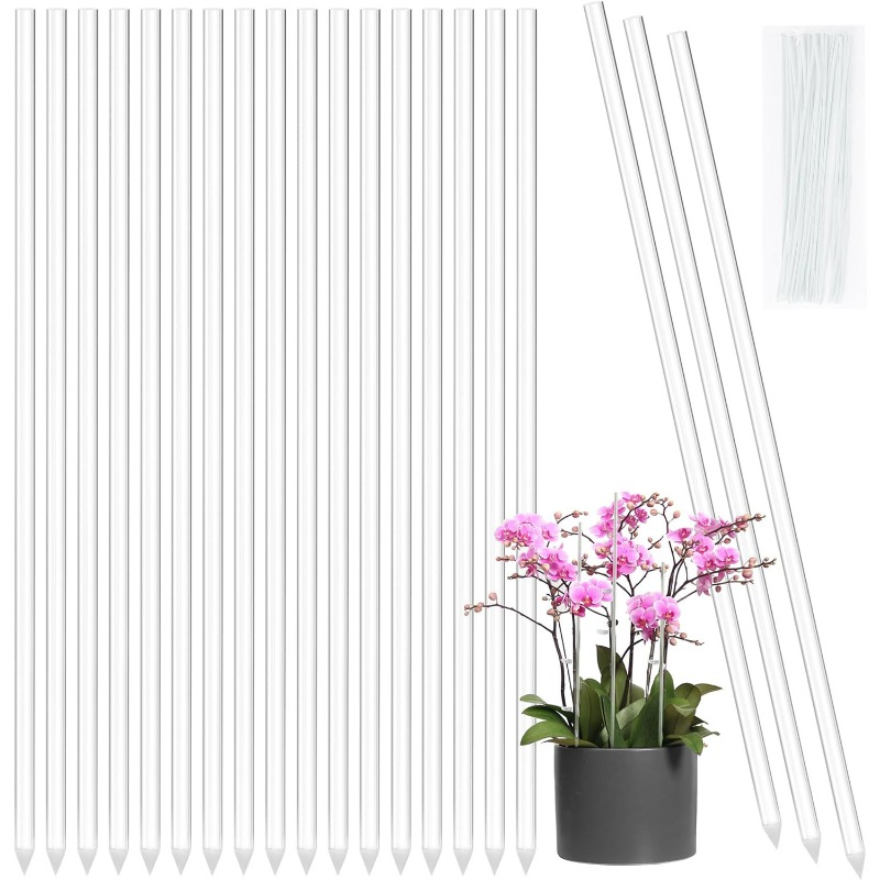 เสาค้ำดอกไม้แบบใส ใช้ซ้ำได้ ทำ - Orchid Potting Mix บทวิจารณ์และราคา