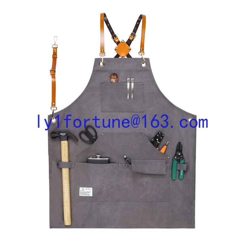 ผ้ากันเปื้อนผ้าแคนวาสหนา กันน้ - Gardening Tools Logo บทวิจารณ์และราคา